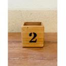 キューブボックス　12cm　NO.2 BK BOX ナチュラル おしゃれ ポットカバー 箱 木製