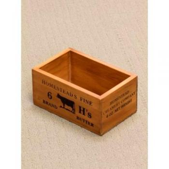 H's BUTTER BOX 木製 パイン材 収納 ナチュラル おしゃれ 使いやすい 箱 英字