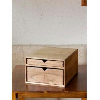 チークA4ドロワー 木製 チーク 古材 収納 ケース ナチュラル 引出し 便利 ラック