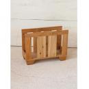 チークマガジンラック 木製 チーク 古材 収納 本 ナチュラル アンティーク調 整理ラック 自然