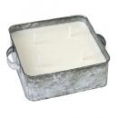 SPICE ブリキ缶入り キューブアロマキャンドル コスタルブリージー 2個セット 高さ5