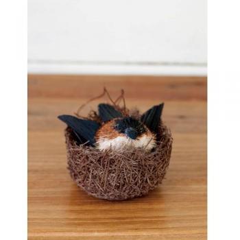 ブラシアニマル 鳥の巣 3個セット ブラシ たわし 掃除 かわいい 動物 ディスプレイ オブジェ