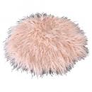 SPICE Warmth エコファー チェアパッド ライトピンク 温かい 2個セット 直径38