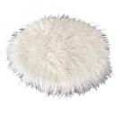 SPICE Warmth エコファー チェアパッド ホワイト 温かい 2個セット 直径38