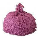 SPICE Warmth エコファー ビーズクッション ディープピンク モフモフ 温かい 直径55