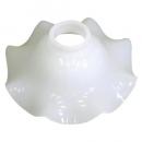 ミルクグラス シェード ウェーブM ランプシェード かわいい レトロ おしゃれ ガラス 乳白色