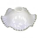 ミルクグラス ランプシェード オールドキャッスル おしゃれ ガラス 乳白色 エレガント 古城