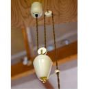 アジャスター付灯具E26用カバー付 真鍮 陶器