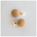 ピアス フロッキー ベロア調 バックキャッチ 通販