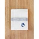 かや生地ふきん刺繍 リス 5枚セット 布巾 キッチンクロス かわいい 吸水性 ナチュラル