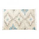 ラグマット おしゃれ カジュアル ホワイト コットン 爽やか 敷物 インテリア雑貨 横140