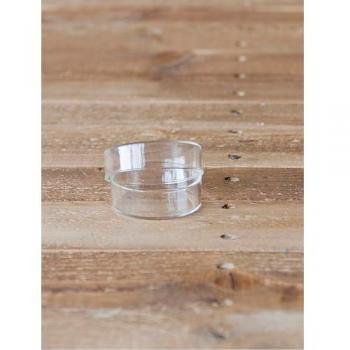 2インチシャーレ ガラス 皿 小物入れ ガラスケース おしゃれ 英字 透明