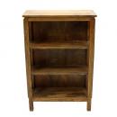 マンゴーウッド3 段シェルフ ライトブラウン 木製 シンプル アンティーク調 北欧テイスト 高さ72