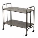 SPICE GARAGE METAL 2TIER FOLDING SHELF グレー 棚 幅75