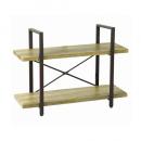 Brocante 2 layers shelf ナチュラル WOOD 棚 木製 アイアン 高さ63