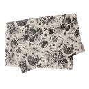 ボタニカルプリントマルチクロス チャコール カバー エレガント おしゃれ ファブリック 幅120