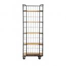 ANCIENT RACK WIRE SLIM SHELF 棚 アイアン 木製 ナチュラル 高さ160