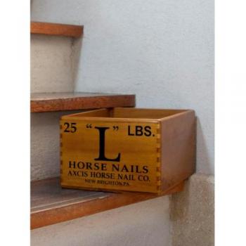ホースネイルズボックス 木製 収納 アンティーク調 おしゃれ 使いやすい 箱 パイン材 ケース