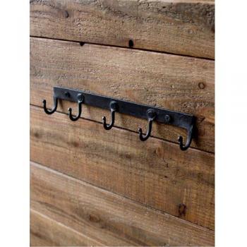 アイアンハンガー5 アンティーク調 おしゃれ かわいい 鉄 壁掛け 5連 コート 帽子 小物掛け
