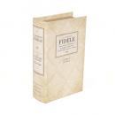 ブックボックス ベージュ Sサイズ 2個セット 小物入れ 収納ボックス インテリア 高さ17