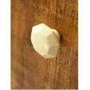 レトロノブ 8角 WH ドアノブ かわいい 水牛 おしゃれ DIY 白取っ手 ホワイト 八角形