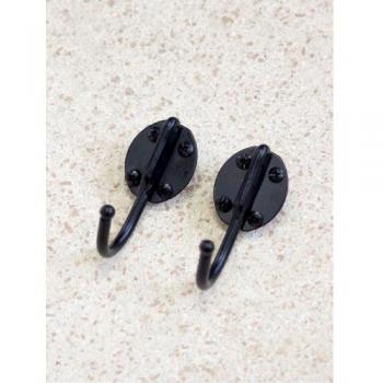 アイアンフックM 黒 6個セット アイアン おしゃれ シンプル 壁掛け フック 帽子 ストール掛