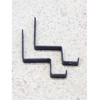 チークバー用フック 2個セット 壁掛け ウォールシェルフ用 ブラケット 棚受け アイアン