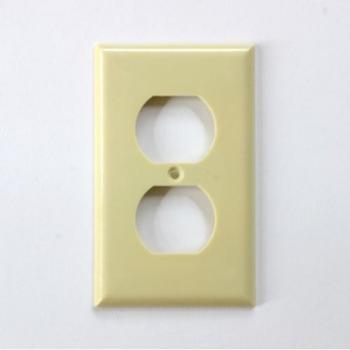 プラスチック 2口 コンセントプレート ベージュ DIY スイッチカバー made in USA