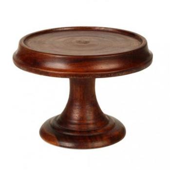 ウッドラウンドトレーL 木製 2個セット ブラウン アンティーク調 シーシャムウッド 直径11