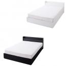 棚・コンセント付き収納ベッド【VEGA】ヴェガ【マルチラススーパースプリングマットレス付き】