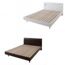 棚・コンセント付きベッド【Alamode】アラモード【マルチラススーパースプリングマットレス付き】