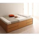 シンプルチェストベッド【Dixy】ディクシー　【三つ折りポケットコイルマットレス付】