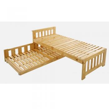 省スペース!収納式すのこペアベッド【Space-joy】