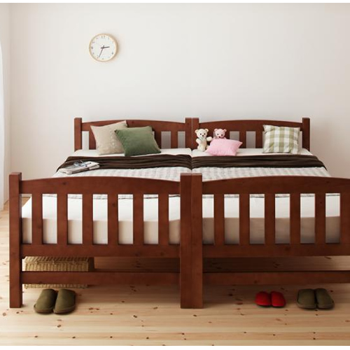天然木コンパクト分割式2段ベッド【fine】ファイン