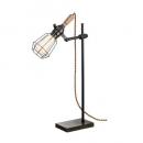 Yard-desk light (ヤードデスクライト)電球付き ブラック 卓上 オーク材 アイアン