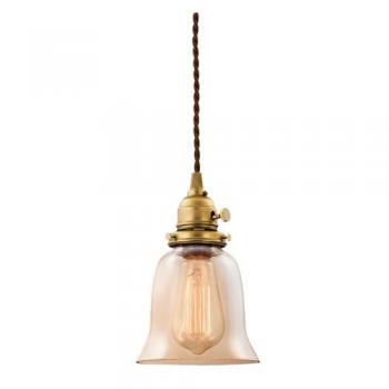 Soil Trans-pendant (トランスペンダント)電球付き グロッシーブラウン 真鍮 上品