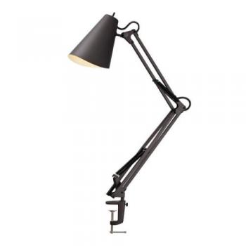 Snail desk-arm light (スネイルデスクアームライト) 電球付(蛍光球) ブラック