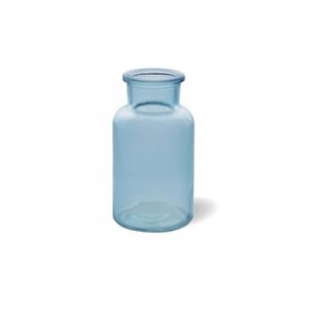 トルシヨンガラスベースJ-S 4個セット ガラス 花瓶 フラワーベース ターコイズブルー 高さ12