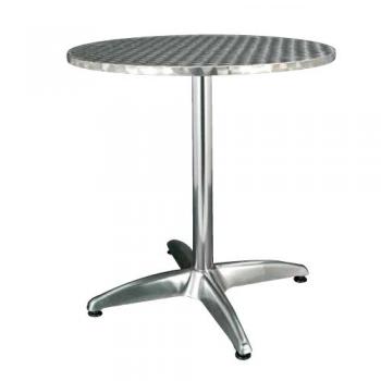 ALUMI ROUND TABLE 70 カフェテーブル アルミニウム シンプル おしゃれ