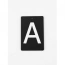 アイアンプレートA③ 3個セット アルファベットオブジェ ブラック おしゃれ カジュアル 高さ60