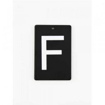 アイアンプレートF③ 3個セット アルファベットオブジェ ブラック おしゃれ カジュアル 高さ60