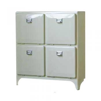 SHOE STORE 4 DOORS IVORY シューズボックス 靴箱 おしゃれ ワイド レトロ