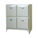 SHOE STORE 4 DOORS IVORY シューズボックス 靴箱 おしゃれ ワイド レトロ