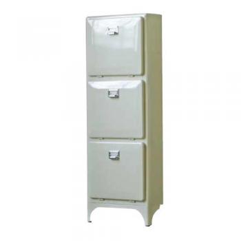 SHOE STORE 3 DOORS IVORY シューズボックス 靴箱 おしゃれ スリム レトロ