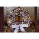 パリモーヴXmasリース(Lサイズ)クリスマス 上品 ドライフラワー