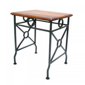 ネストテーブル (スモール) 木製 シンプル アイアン アンティーク調 ハンドメイド 幅41