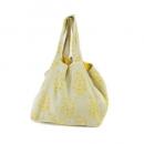 トートバッグ ヘリンボーン アグレアブル フラワー MT リネン ナチュラル エコバッグ 幅35