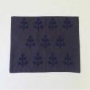 ランチマット フルッタ エンブロイダリー DG 2枚セット ダークグレー 上品 コットン 幅42