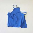 フルエプロン テント キャンバス BL ブルー ナチュラル ユニセックス コットン 丈75