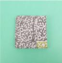 ハンカチ ロンドフラワー GY グレー 5枚セット コットン 爽やか ブロックプリント 幅55